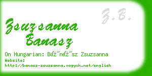 zsuzsanna banasz business card